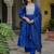royal-blue fancy chanderi kurta set