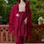 purple fancy chanderi kurta set