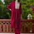 purple fancy chanderi kurta set