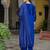 royal-blue fancy chanderi kurta set