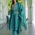 blue fancy chanderi kurta set