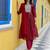maroon fancy chanderi kurta set