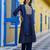 navy-blue fancy chanderi kurta set