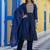 navy-blue fancy chanderi kurta set
