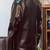 Men's black genuine lambskin leather jacket-straight zipper & 2 pocket style