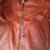 Men's brown genuine lambskin leather jacket-straight zipper & 2 pocket style