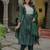 green fancy chanderi kurta set