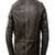Men's black lambskin leather jacket asymmetrical zipper motorcycle jacket moto style