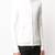 men's white genuine lambskin leather jacket- 2 front pocket & ribbed cuff style