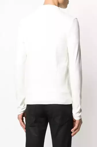 men's white genuine lambskin leather jacket- 2 front pocket & ribbed cuff style