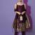 wine fancy cotton silk kurta set