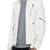Men's white leathe biker jacket- contrast stitching trucker or worker design