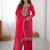 Incredible Pink Embroidered Georgette Festival Wear Palazzo Suit