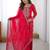 Incredible Pink Embroidered Georgette Festival Wear Palazzo Suit