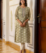 pear fancy silk blend kurta set