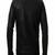 Men's black genuine lambskin leather-jacket- zipper & quilted hand style