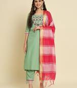 pear fancy silk blend kurta set
