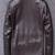 Men's brown genuin lambskin leather jacket 3-zipper pocket biker style