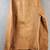 Men's brown lambskin leather jacket- café racer & zipper detail