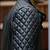 Men's black lambskin leather jacket- café racer & multiple zipper detail