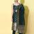 green fancy cotton silk kurta set