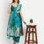 royal-blue fancy cotton silk kurta set