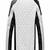 Men's white black quilted lambskin leather jacket ribb neck style