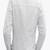 Men's white lambskin leather jacket- quilted shoulder & zipper feather