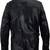 Men's brown lambskin leather jacket- zipper & envelope detail