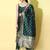 green fancy cotton silk kurta set