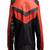 Men's lambskin leather jacket - red & black  zipper style