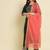 teal fancy silk blend kurta set