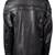 Men's black lambskin leather jacket  2 zip pocket
