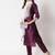 wine fancy silk blend kurta set