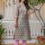 grey fancy silk blend kurta set