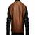 Men's black- brown bomber jacket  pure lambskin genuine leather