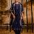navy-blue fancy viscose kurta set