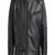 Men's black lambskin leather jacket - zipper style shoulder quilted