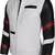 Mens white soft motorcycle jacket genuine leather strip design