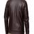 Mens maroon genuine lambskin leather jacket quilted hand zipper detail