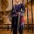 navy-blue fancy viscose kurta set