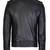Stylish black genuine lambskin leather classic side zipper jacket