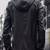 Men's stylish black hoodie premium leather jacket soft lambskin