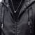 Men's stylish black hoodie premium leather jacket soft lambskin