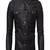 Men's black genuine lambskin leather jacket-button pockets