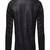 Men's black genuine lambskin leather jacket-button pockets