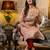 peach fancy silk blend kurta set