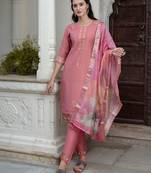 coral fancy viscose kurta set