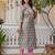 grey fancy silk blend kurta set