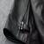 Men's cross pocket zip black lambskin leather jacket-side belt style fastion